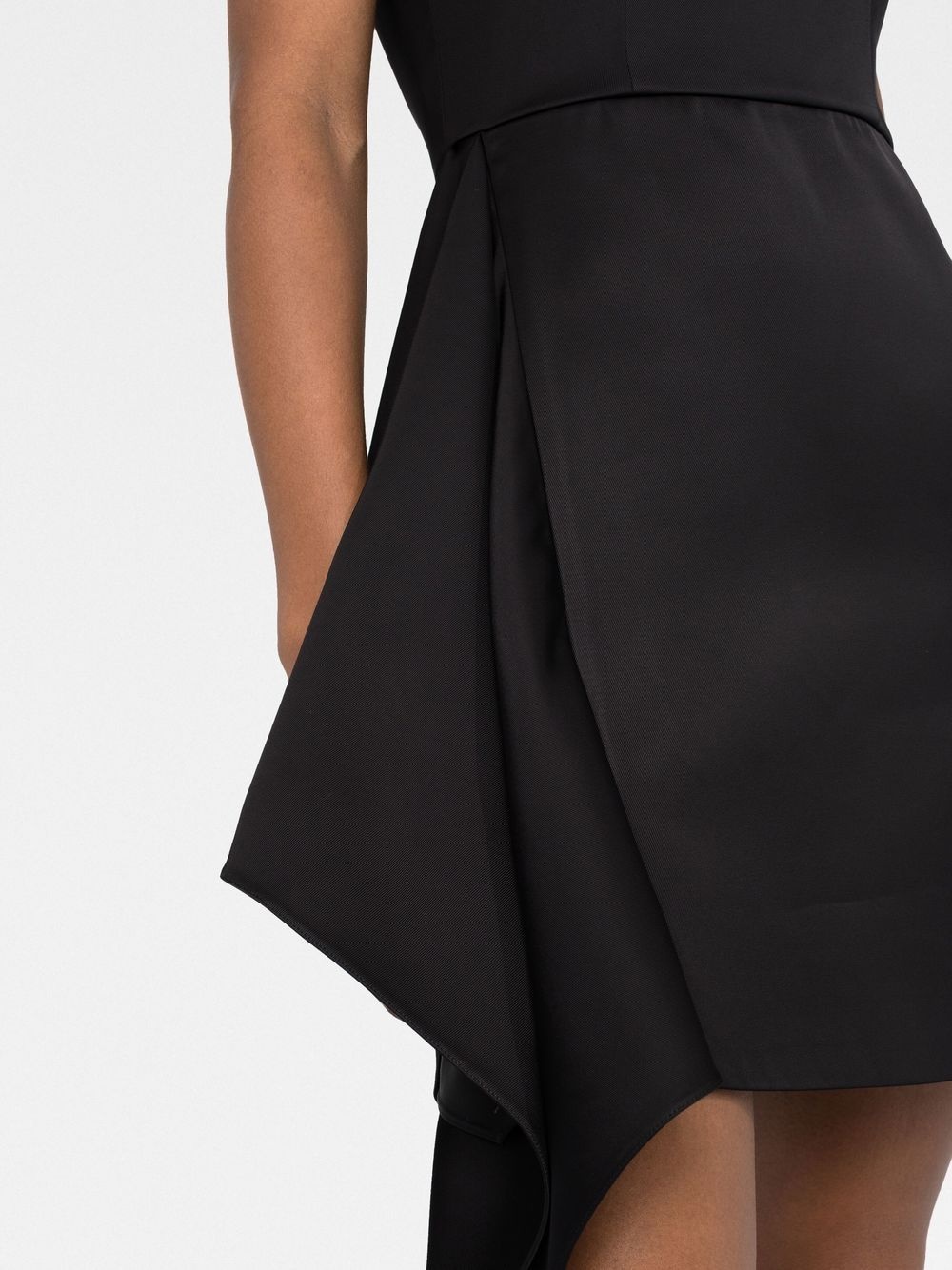 sweetheart-neck belted dress - 5