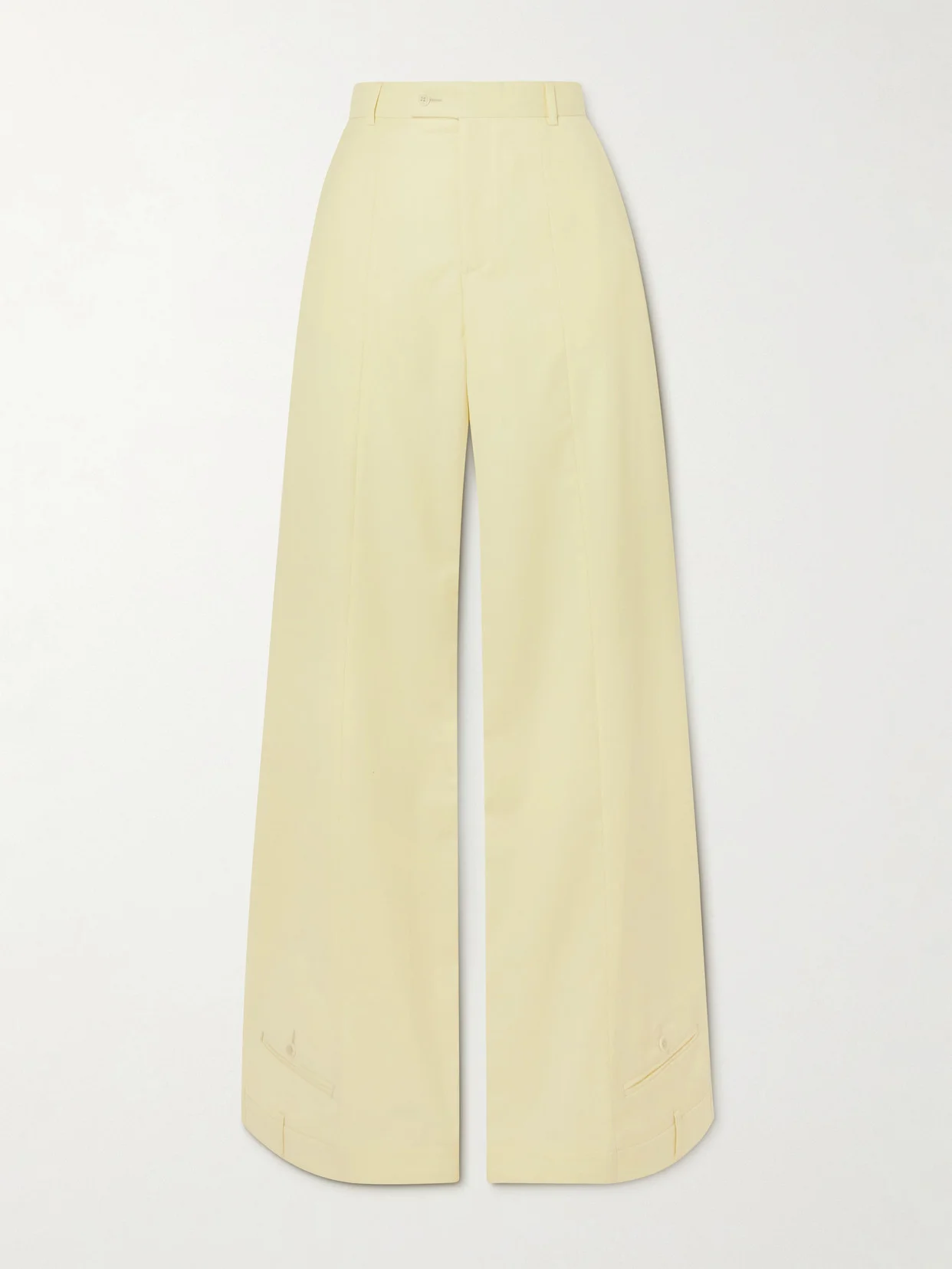 Upside-down Wool-blend Wide-leg Pants - 1