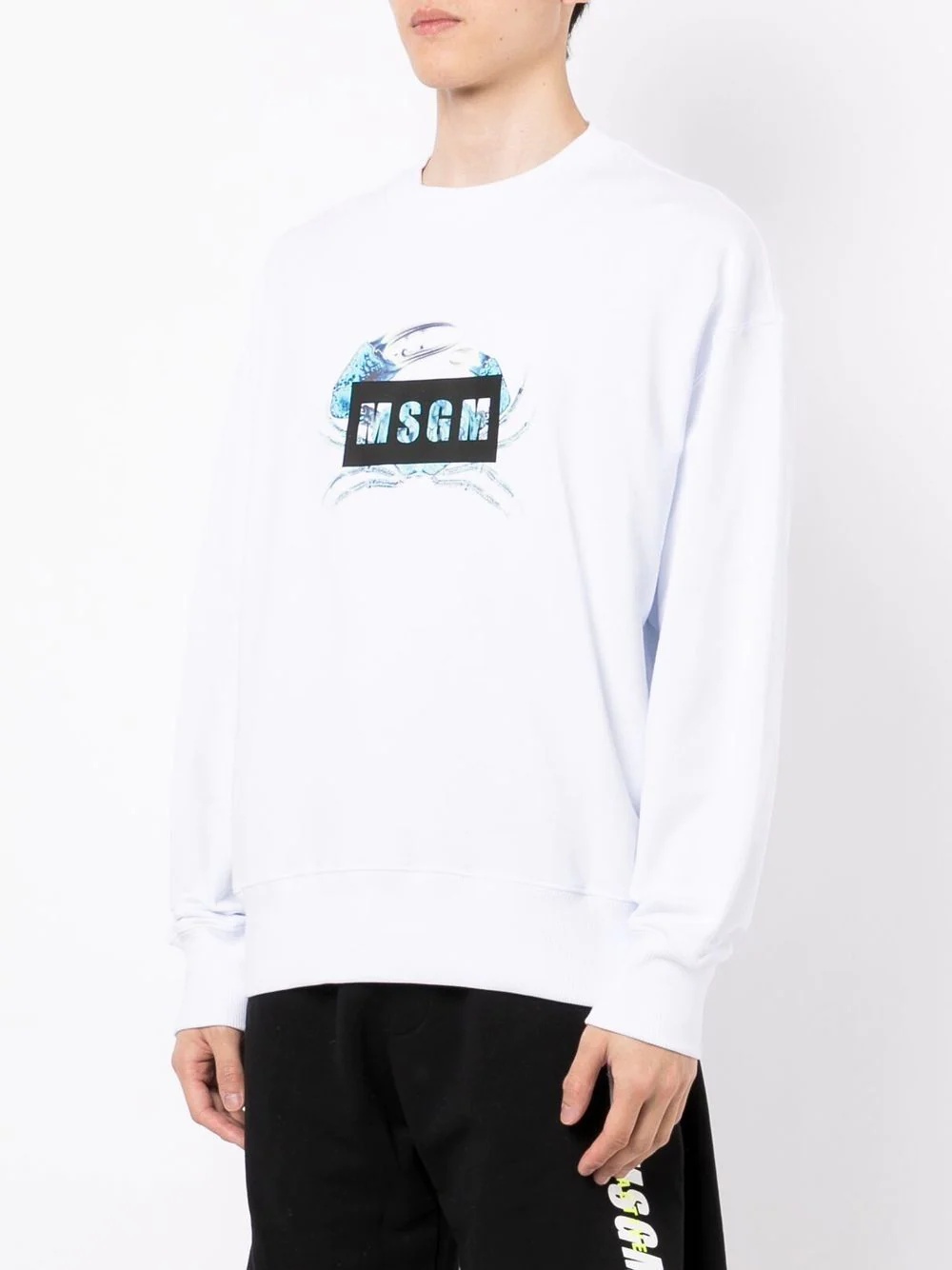 logo print sweatshirt - 3