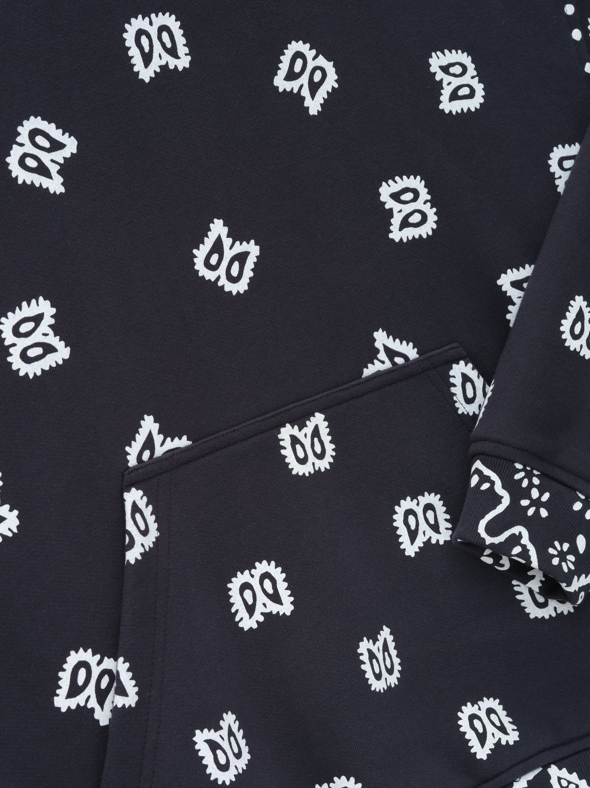 BANDANA PRINT HOODIE - 5