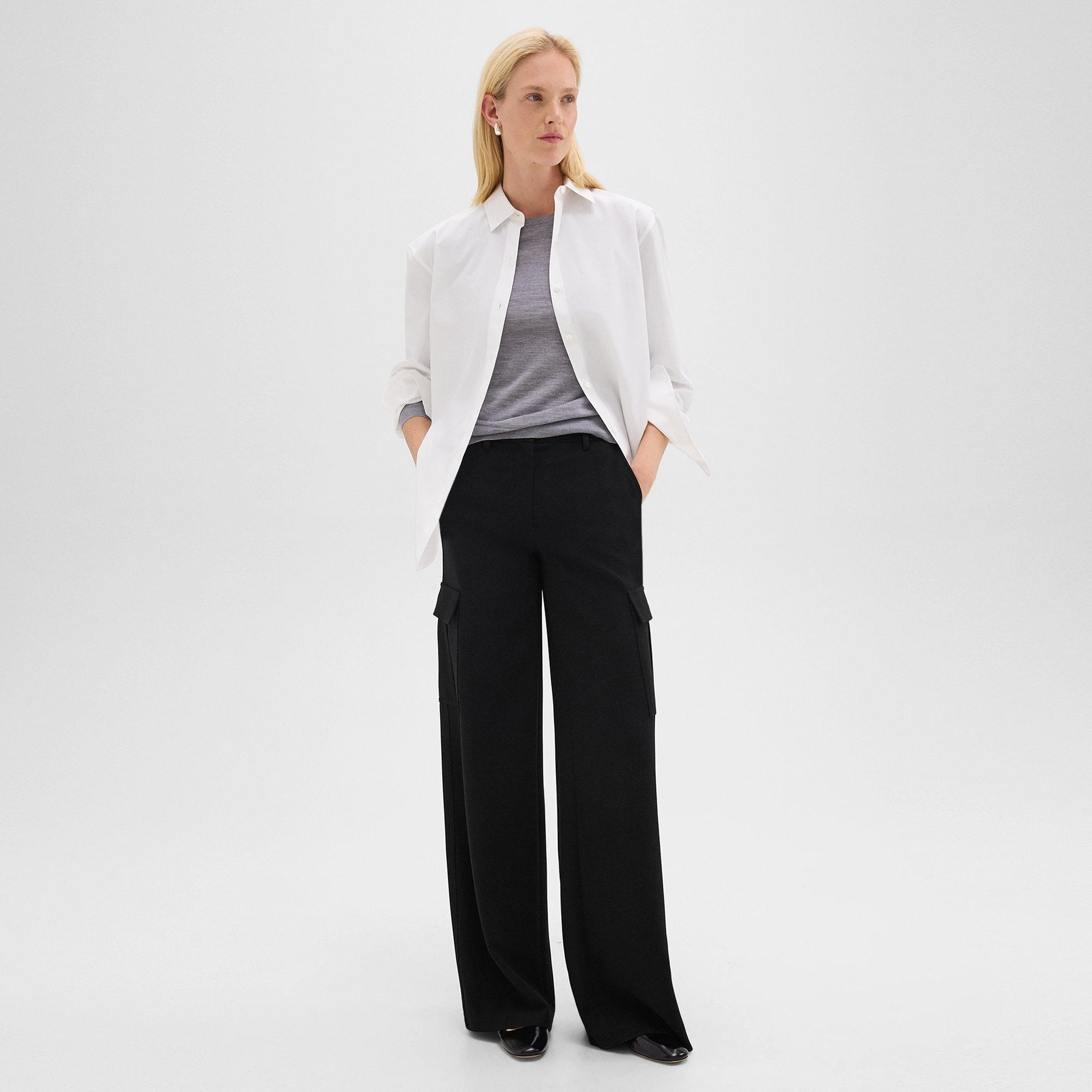 パンツ Theory CARGO PKT PANT HZ ADMIRAL CREPE Theory Admiral Crepe Cargo-Pocket Pants | Neiman Marcus