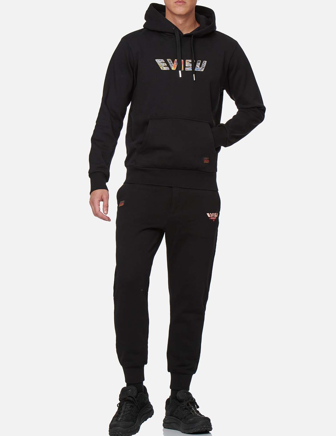 DRAGON-PATTERN LOGO PRINT HOODED SWEATSHIRT - 5