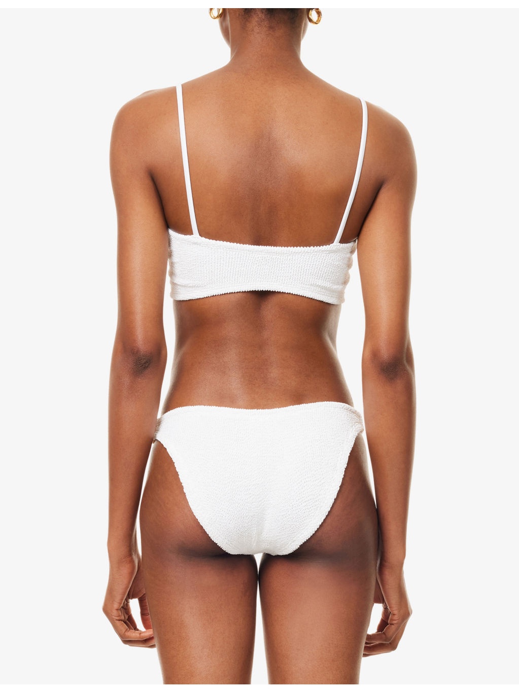 Misty Pearly-Hoop Seersucker Bikini Set - 3