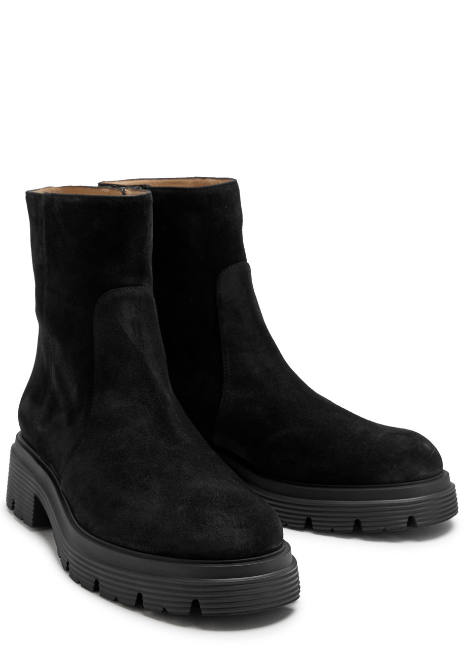Stuart Weitzman Hudson Suede Chelsea Boots - 3