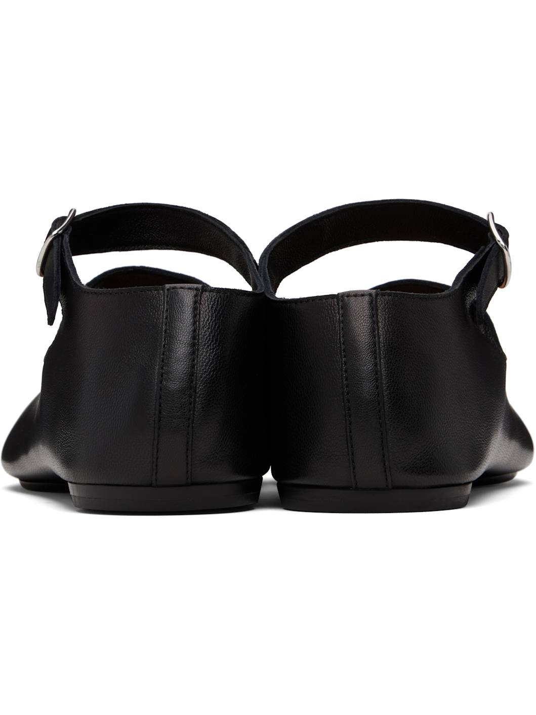 Black Tabi Ballerina Flats - 2