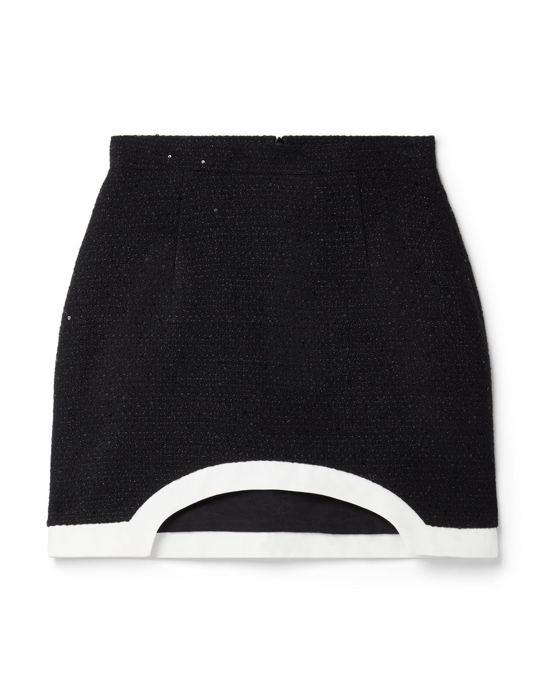 Curved Hem Mini Skirt 1