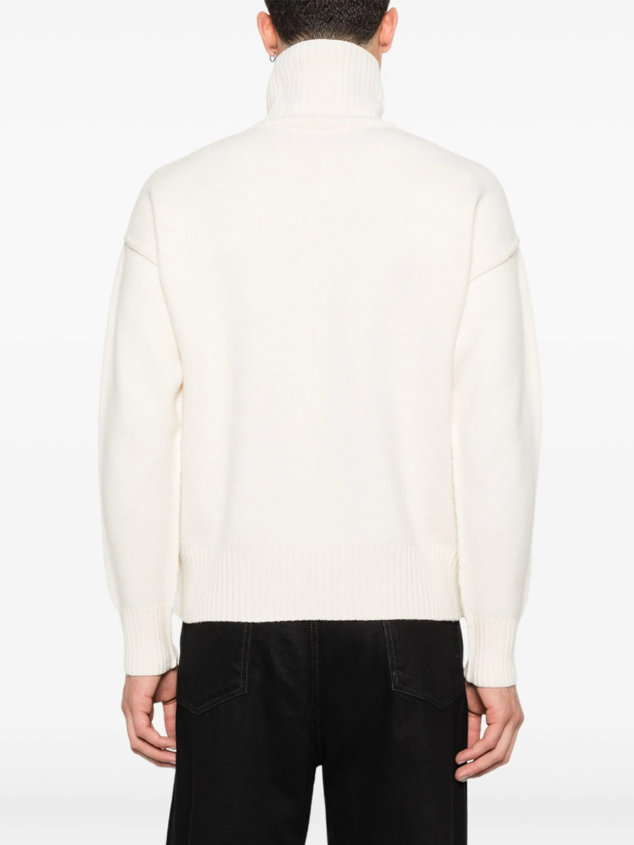 Ami Paris Logo Turtleneck Sweater - 5