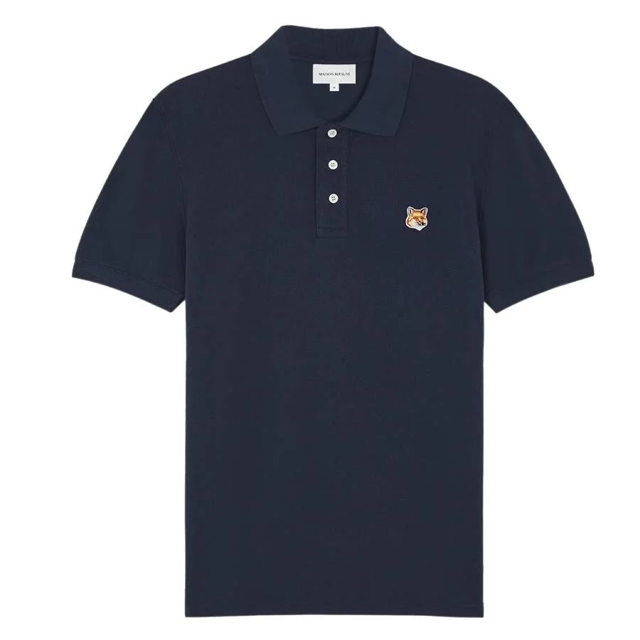 Maison Kitsune Fox Head Patch Polo Shirt - 1