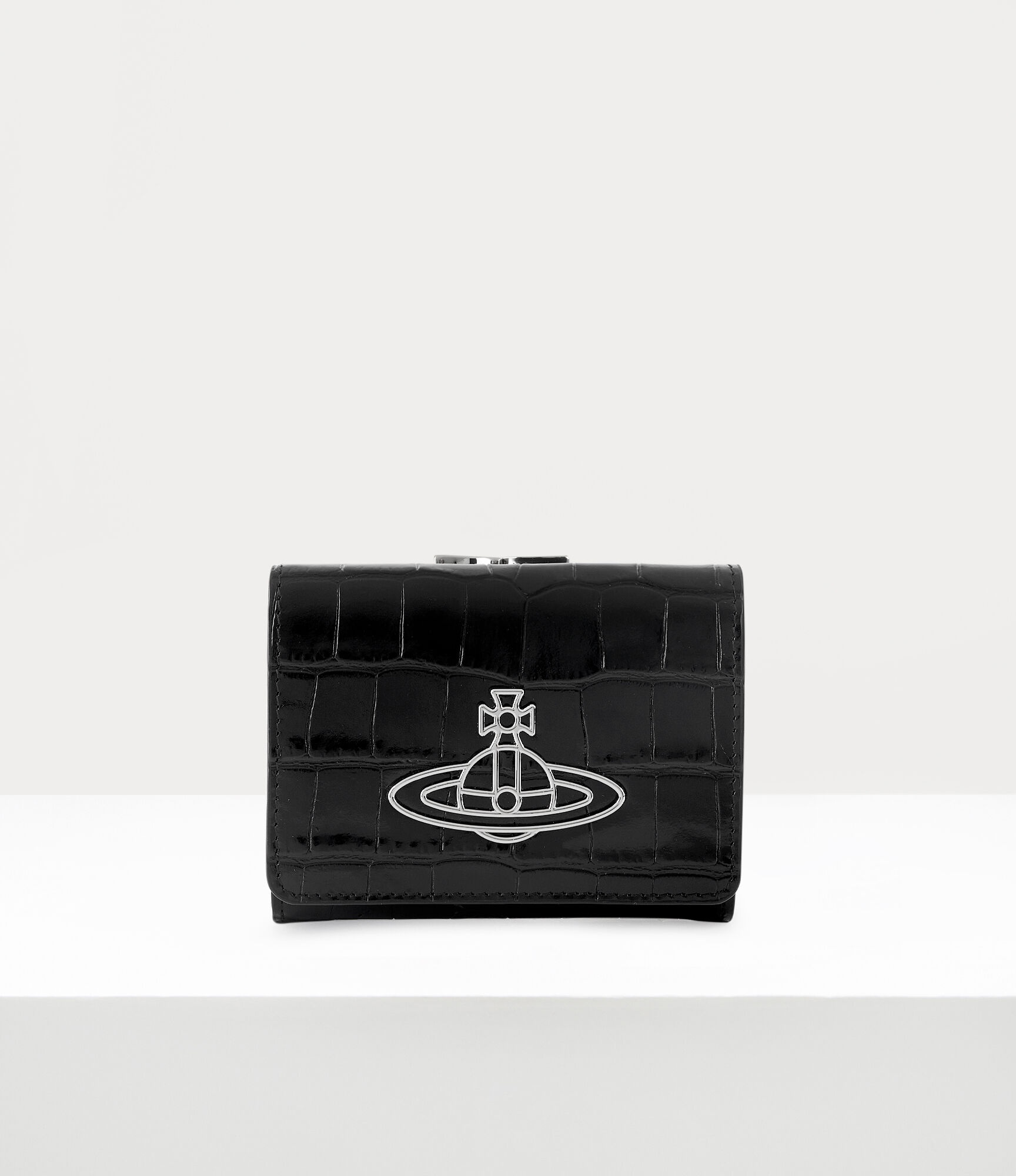 CROCODILE THIN LINE ORB SMALL FRAME WALLET - 1