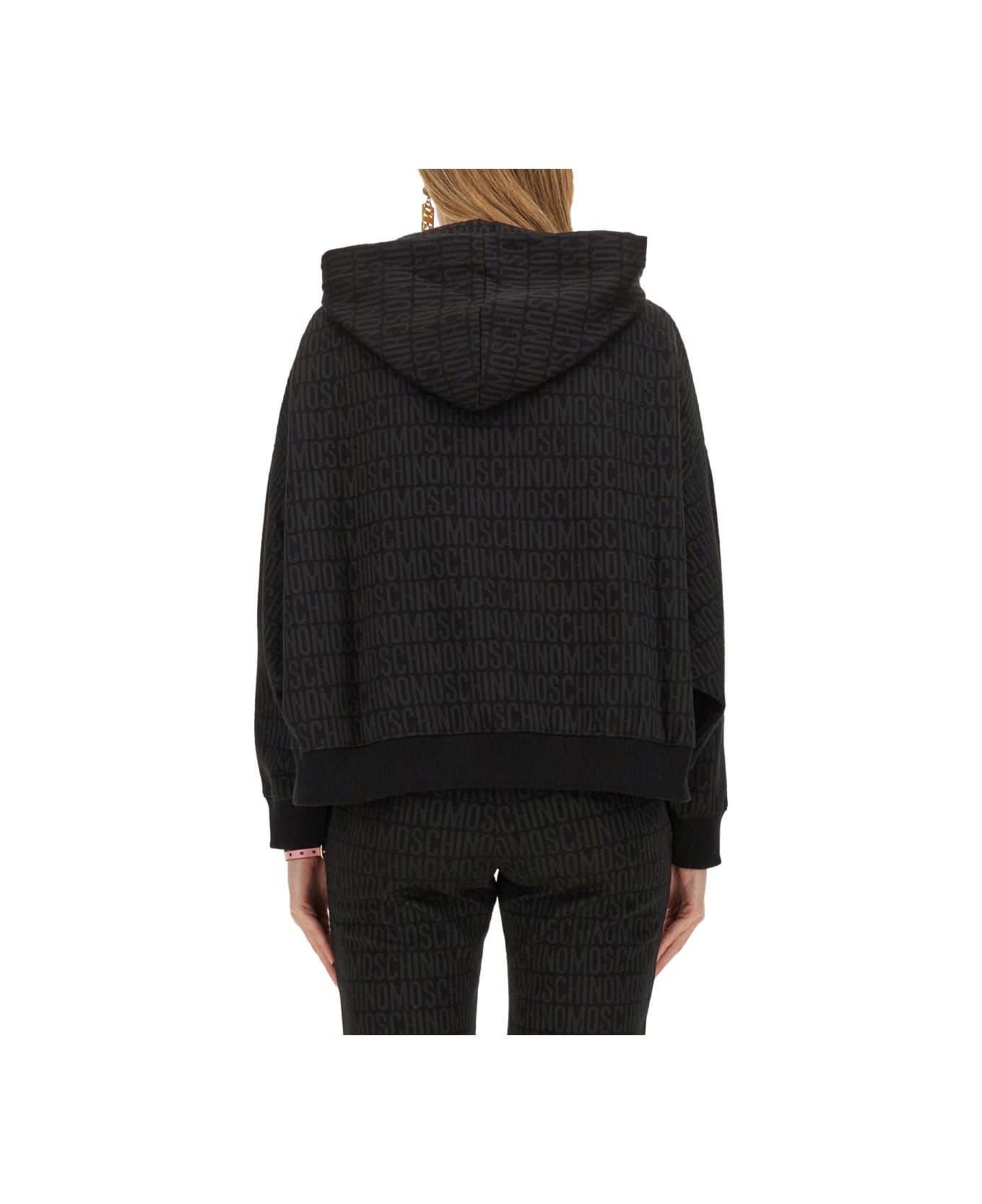 Sweatshirt With All Over Logo - 3