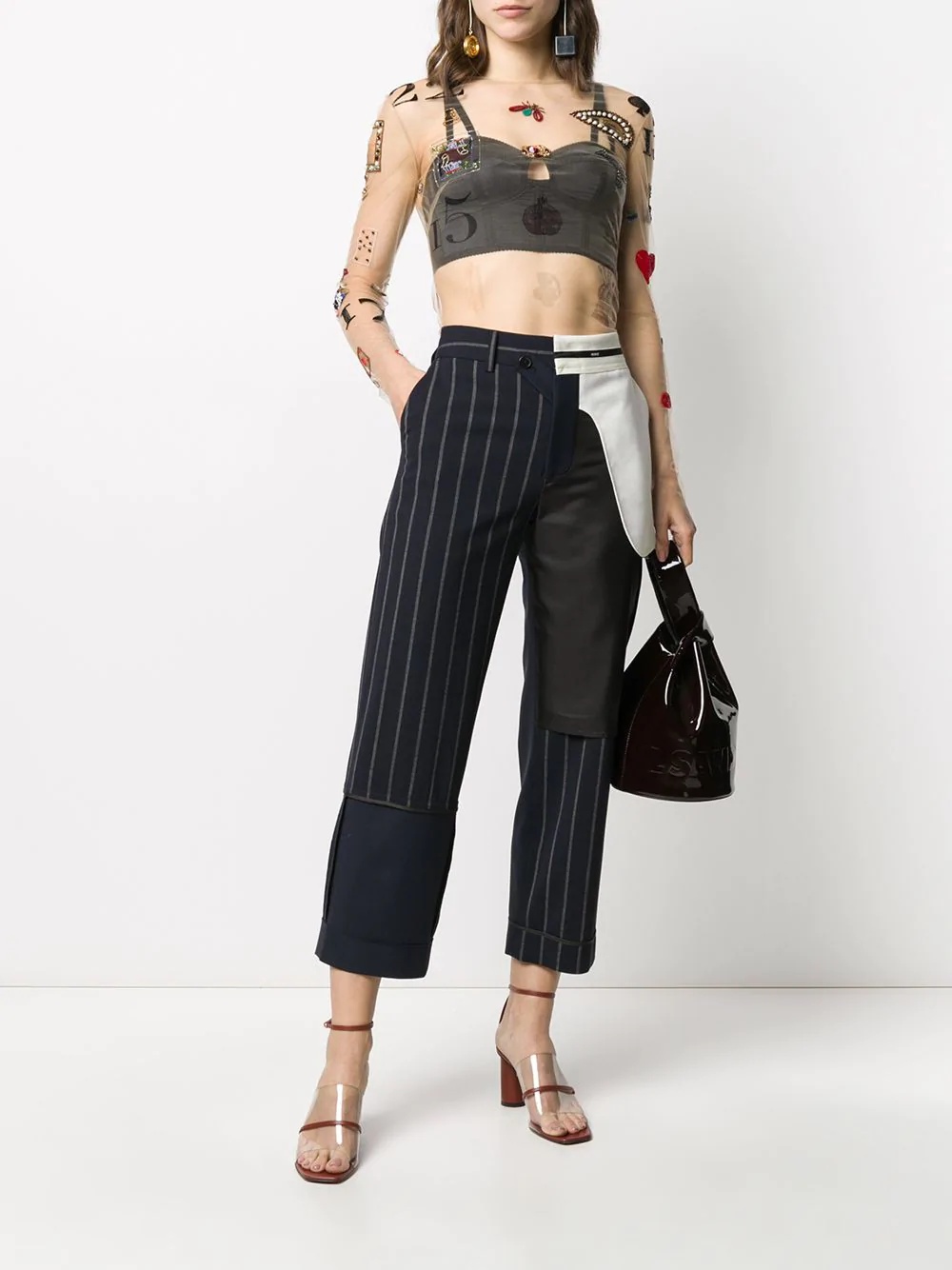 Inside-Out Patchwork trousers - 2