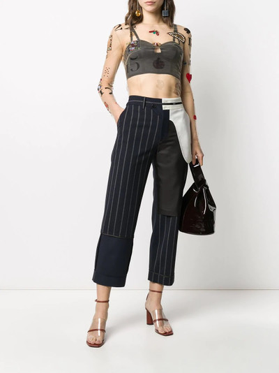 Monse Inside-Out Patchwork trousers outlook