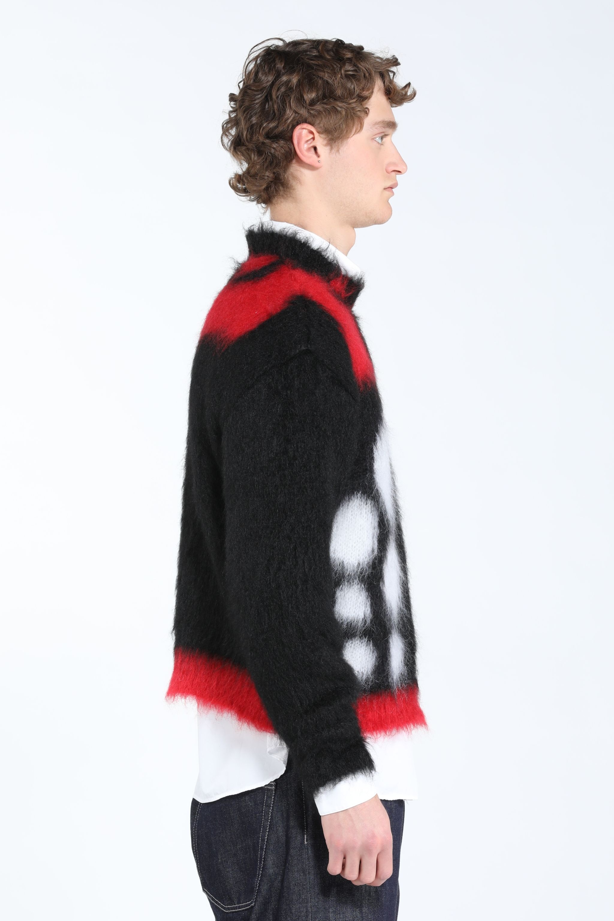BRUSHED JACQUARD SWEATER - 3