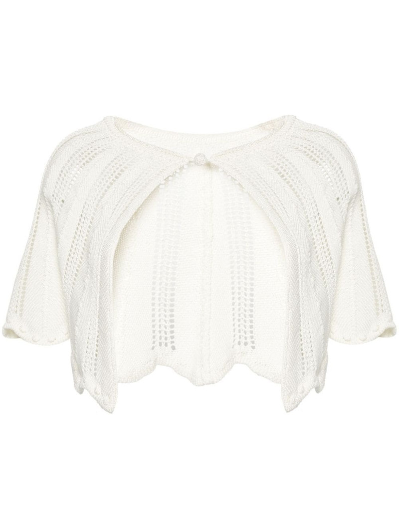 ribbed-knit cotton miniskirt 1