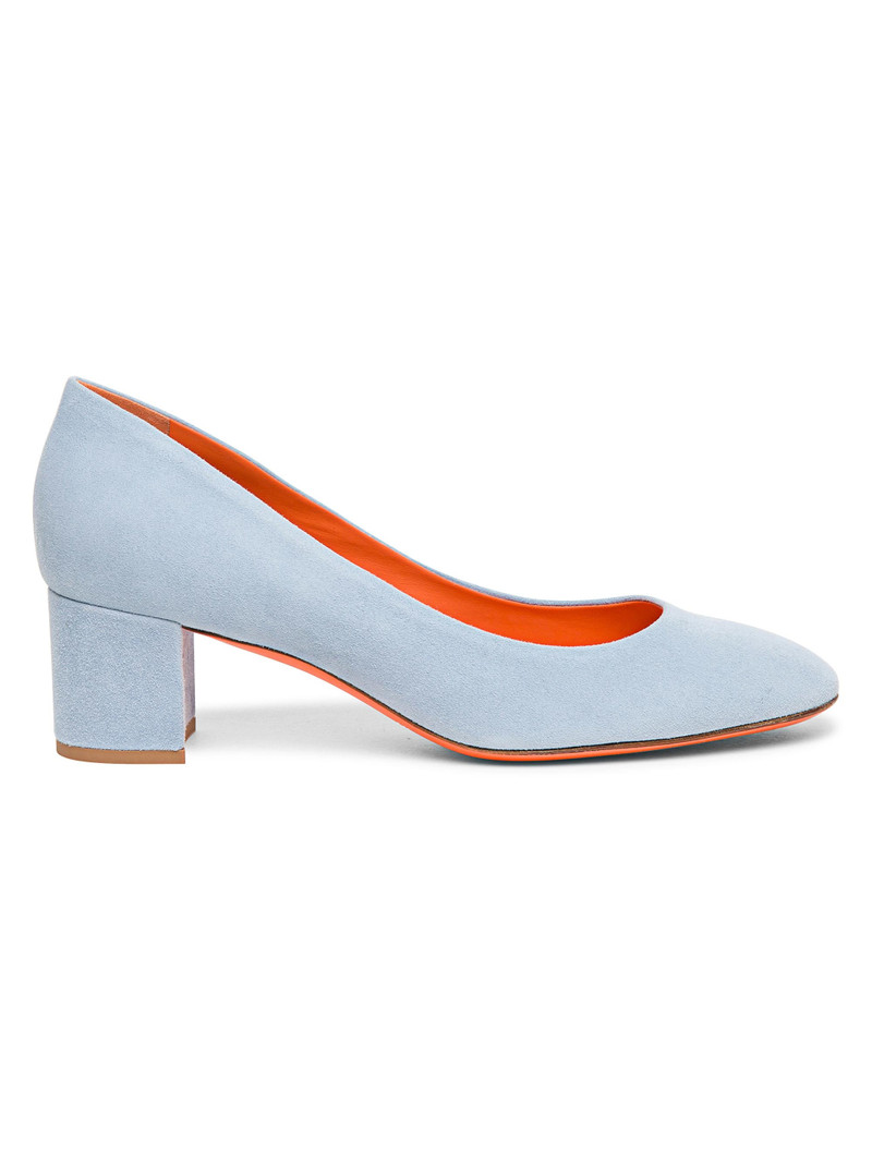 Women's Fight 50MM Suede Pumps - Light Blue 1