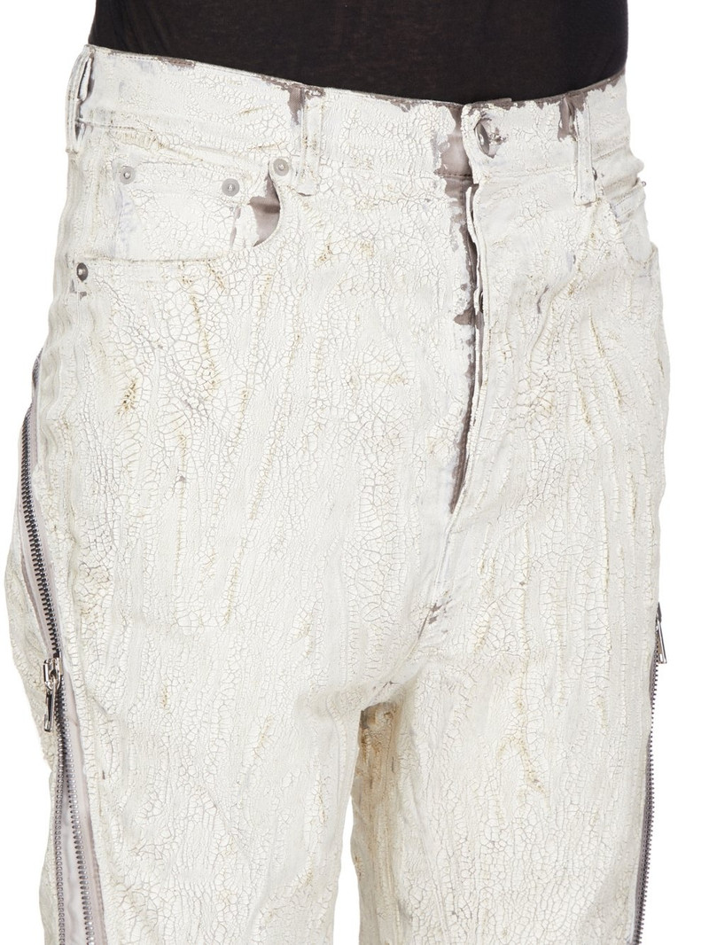 Bolan Banana Flared Zip-Detailed Metallic Megacrust Jeans 4