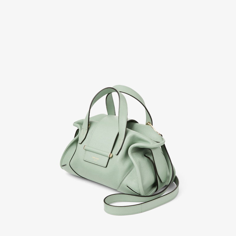 Bar Holdall Small Verde Biker Leather Holdall Bag 3