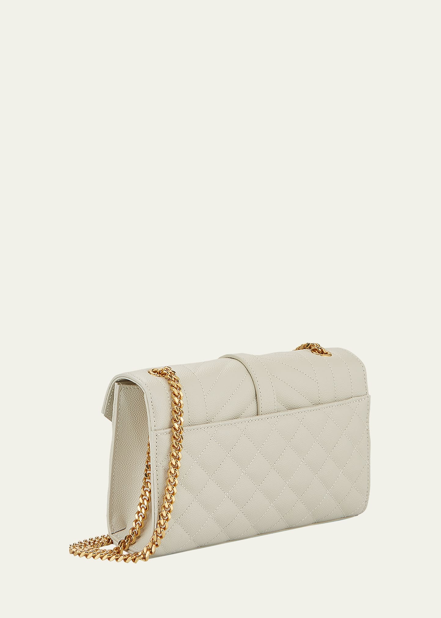 Small YSL Monogram Leather Satchel Bag - 3