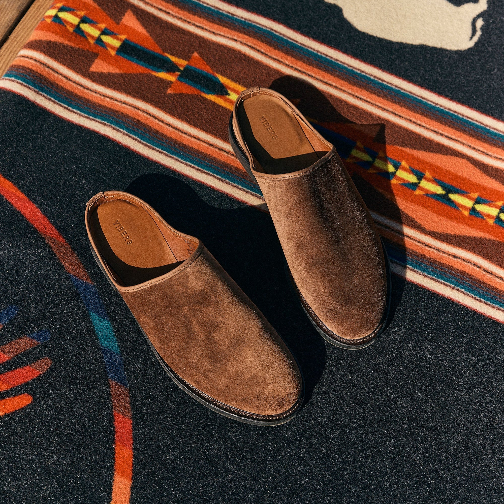 Mule - Acorn Janus Calf Suede - 6