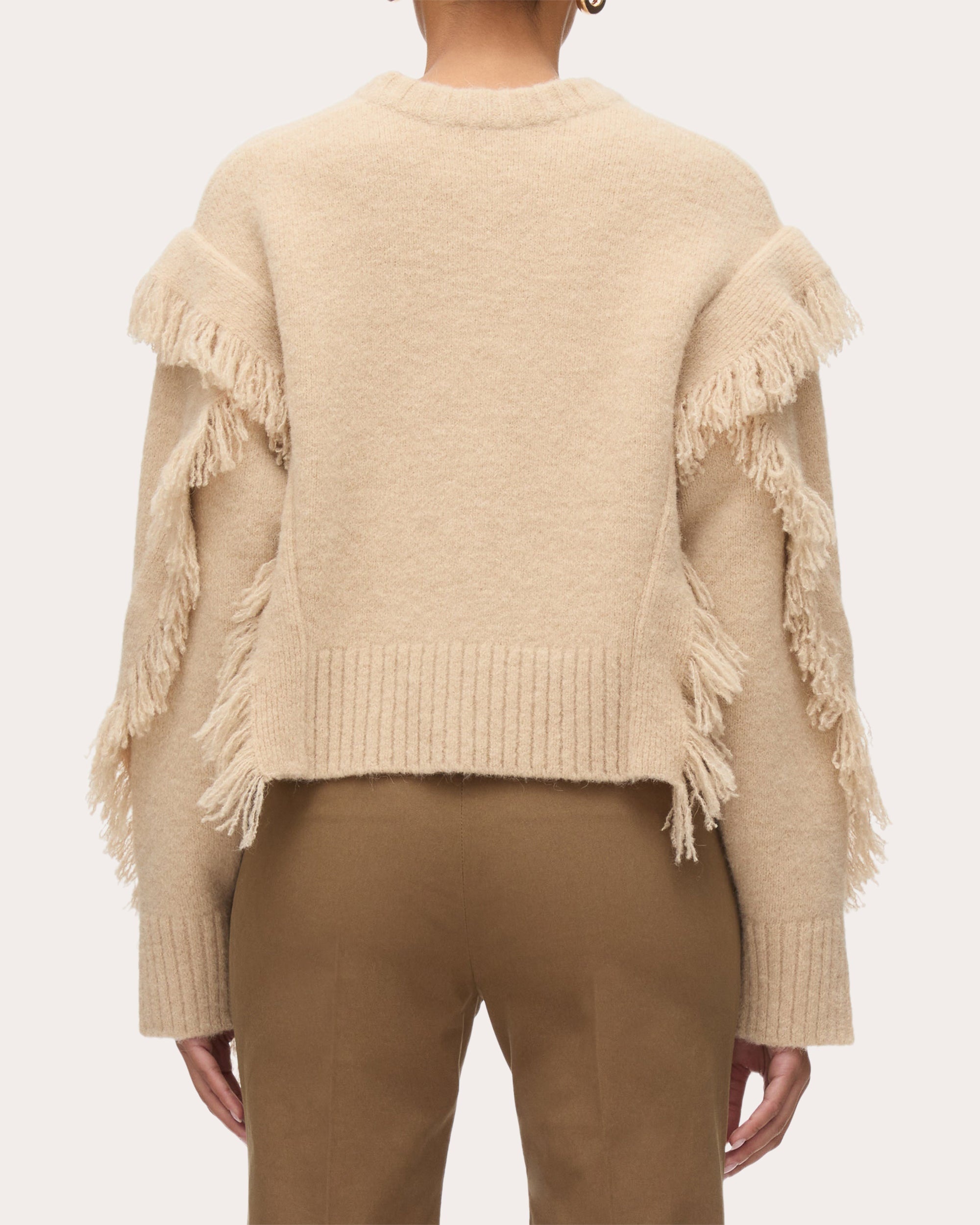 Fringed Alpaca Wool Sweater - 2