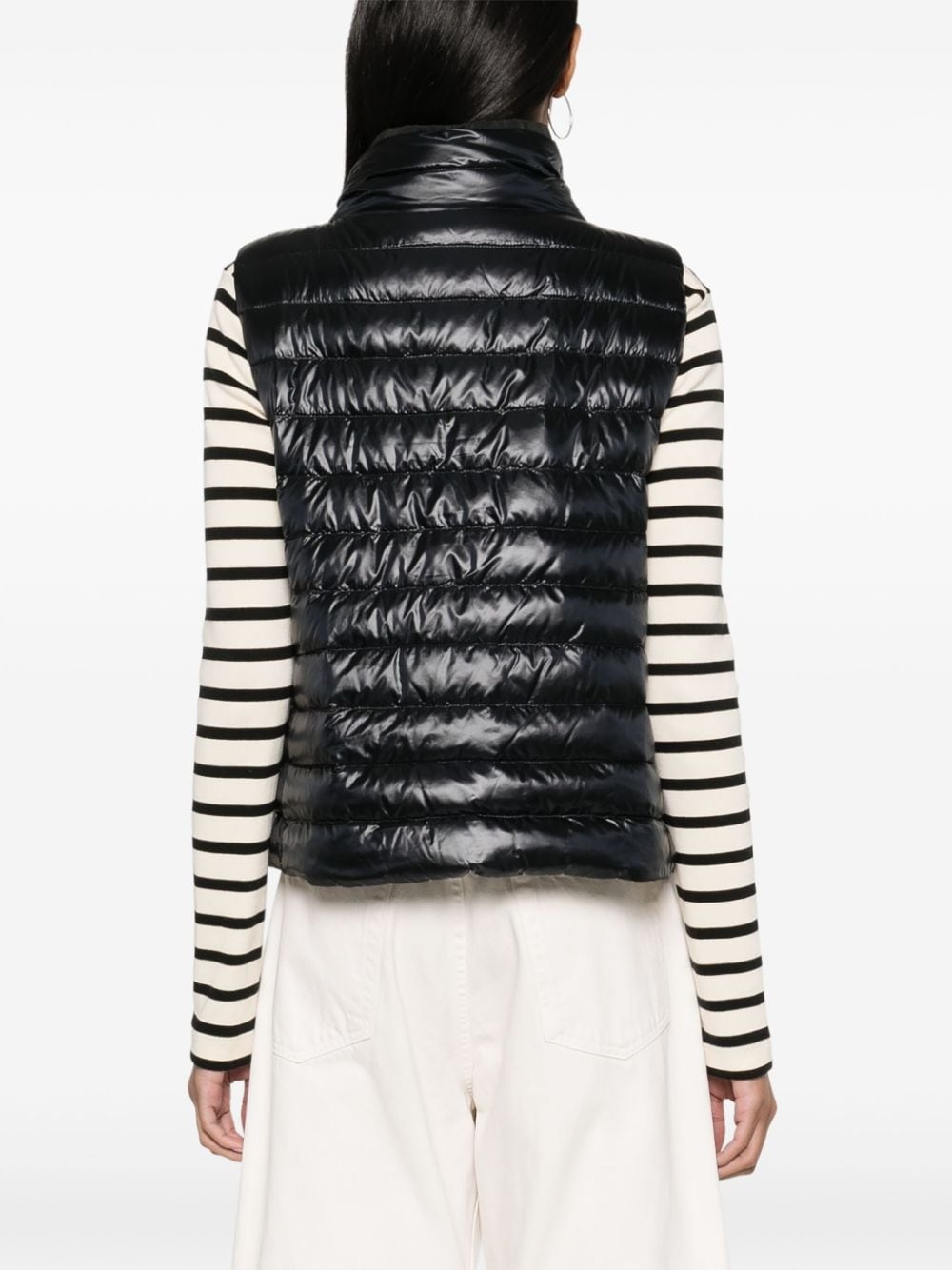 padded quilted gilet - 4