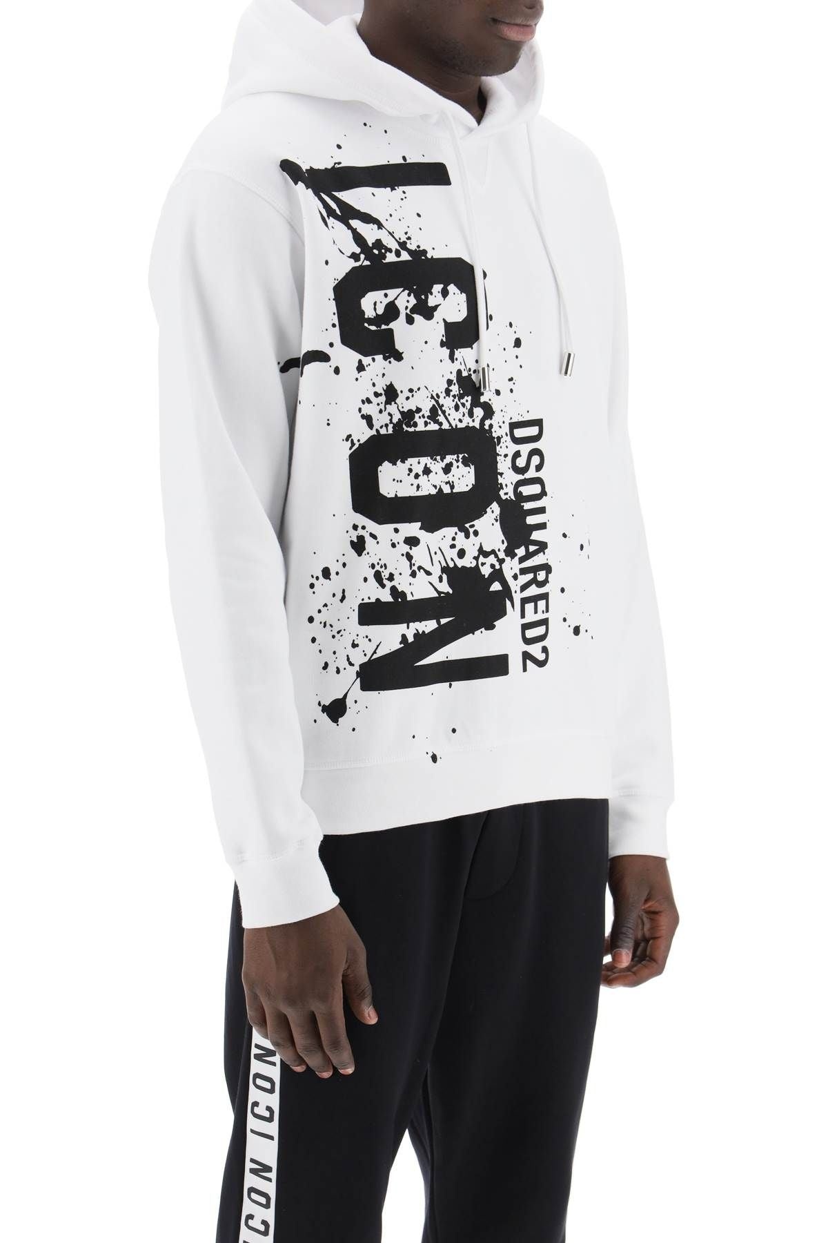 COOL FIT HOODIE WITH ICON SPLASH PRINT - 8