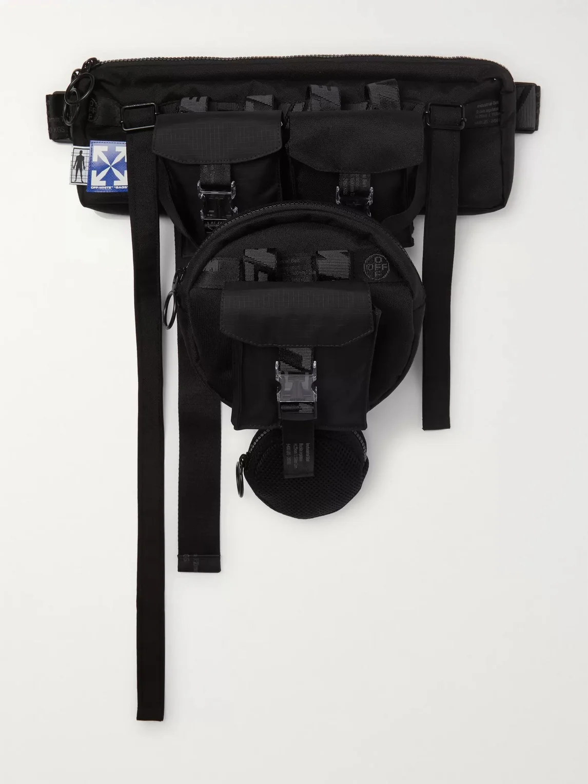 Convertible Ripstop, Canvas and Mesh Belt Bag - 1