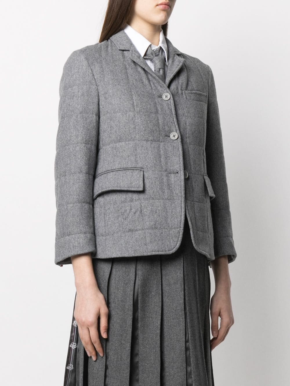 padded classic sport coat - 3