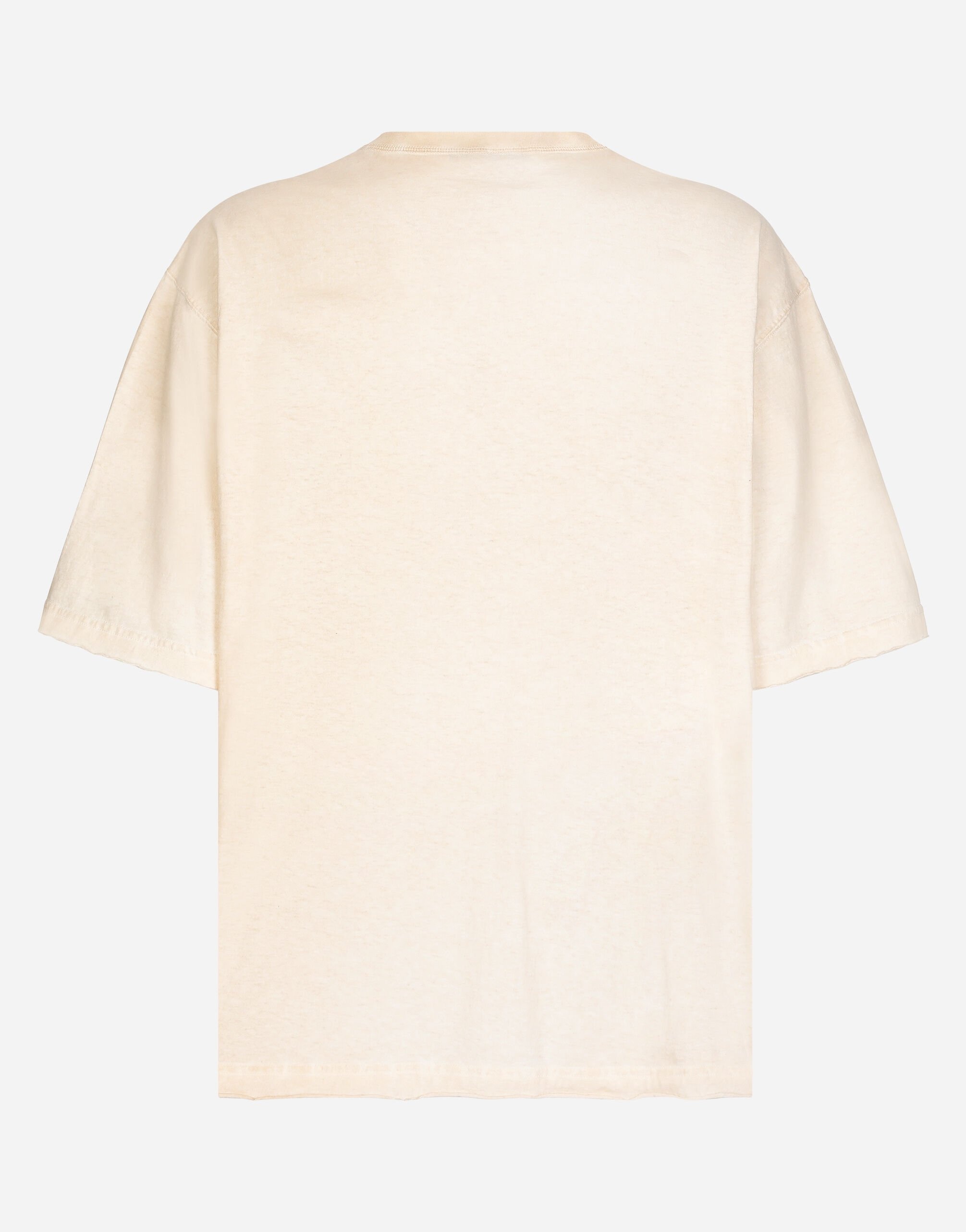 Short-sleeved cotton T-shirt with banana tree print - 2