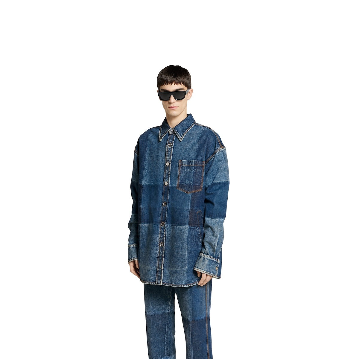 Cotton denim shirt - 3