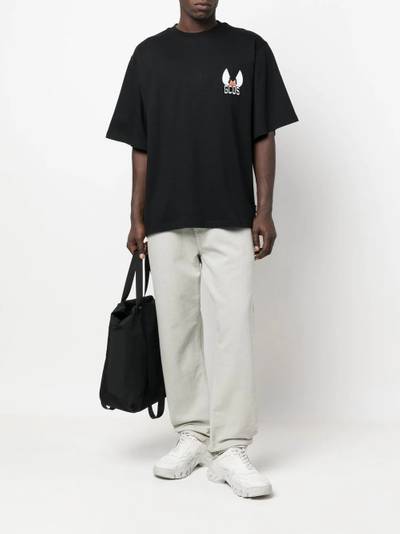 GCDS Daffy oversized logo T-shirt outlook