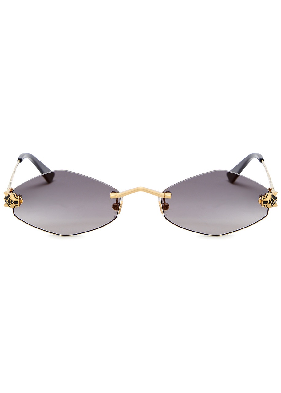 Cartier Rimless Oval-frame Sunglasses - 2