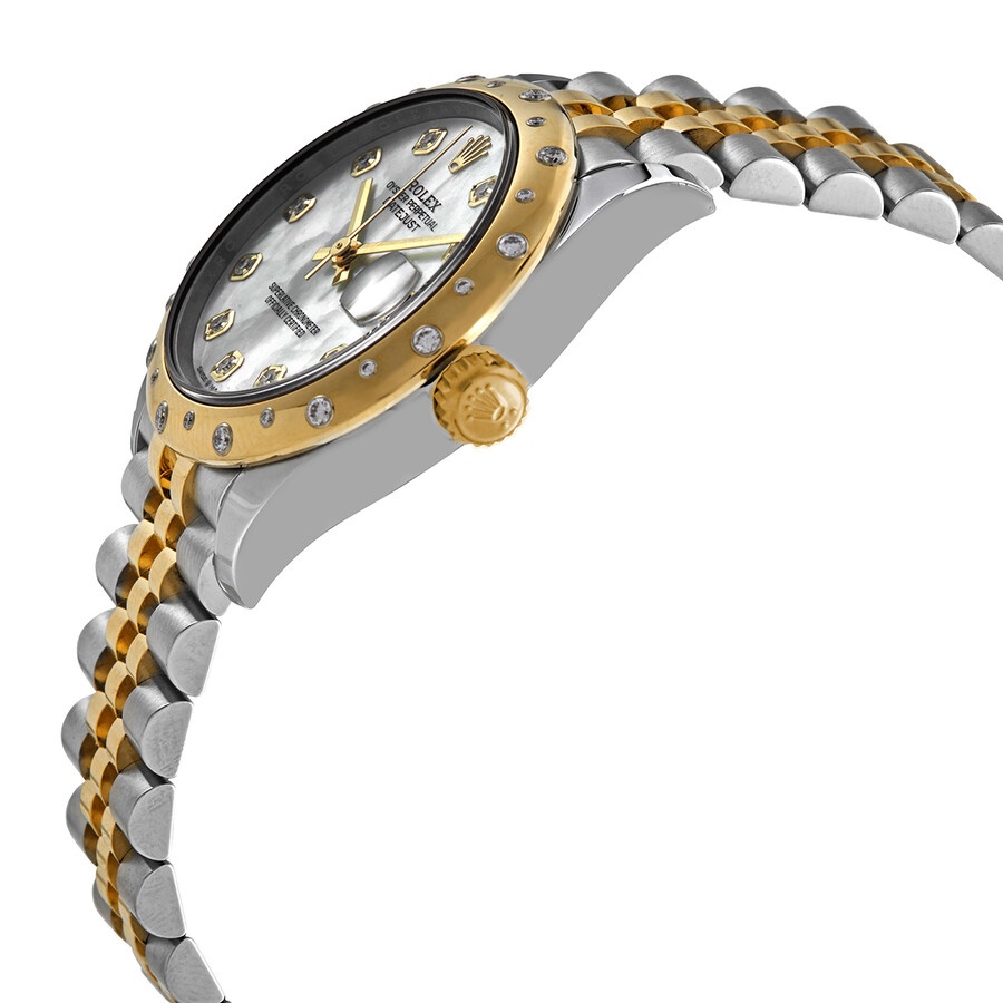 Rolex Datejust 31 Mother of Pearl Diamond Dial Automatic Ladies Steel and 18kt Yellow Gold Jubilee W - 2