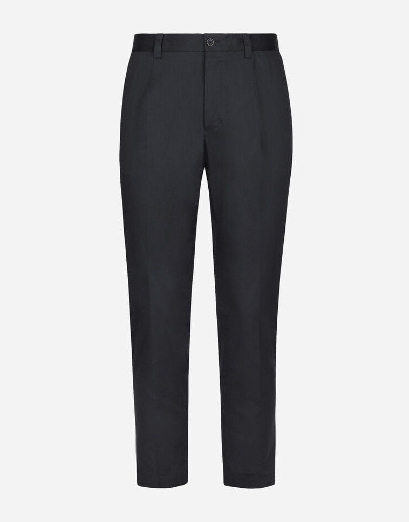 Stretch cotton pants - 1