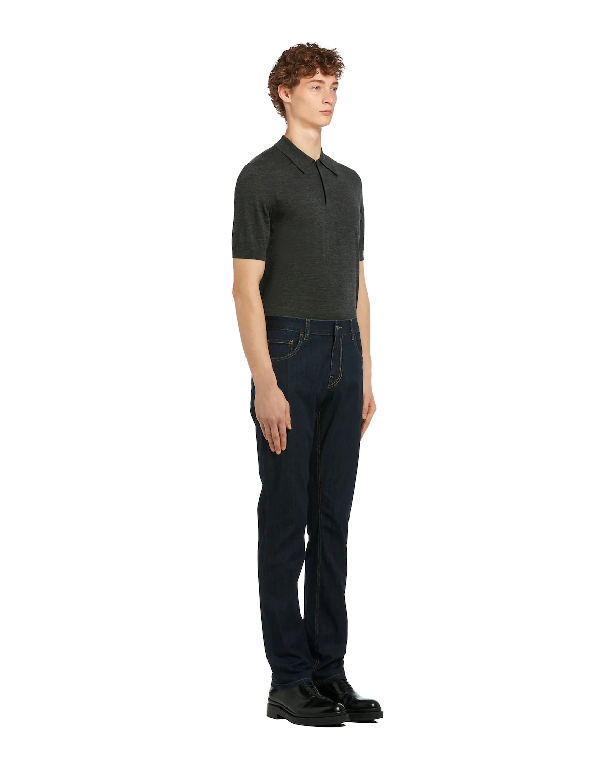 Five-pocket light denim trousers - 3