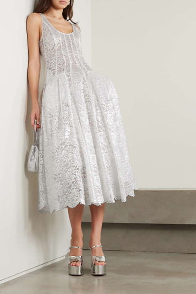 Simone Rocha Metallic lace midi dress outlook