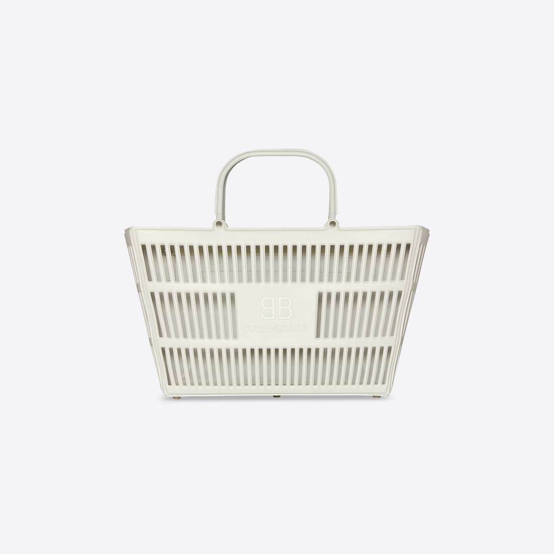 Mag Large Basket Bag in White - 1