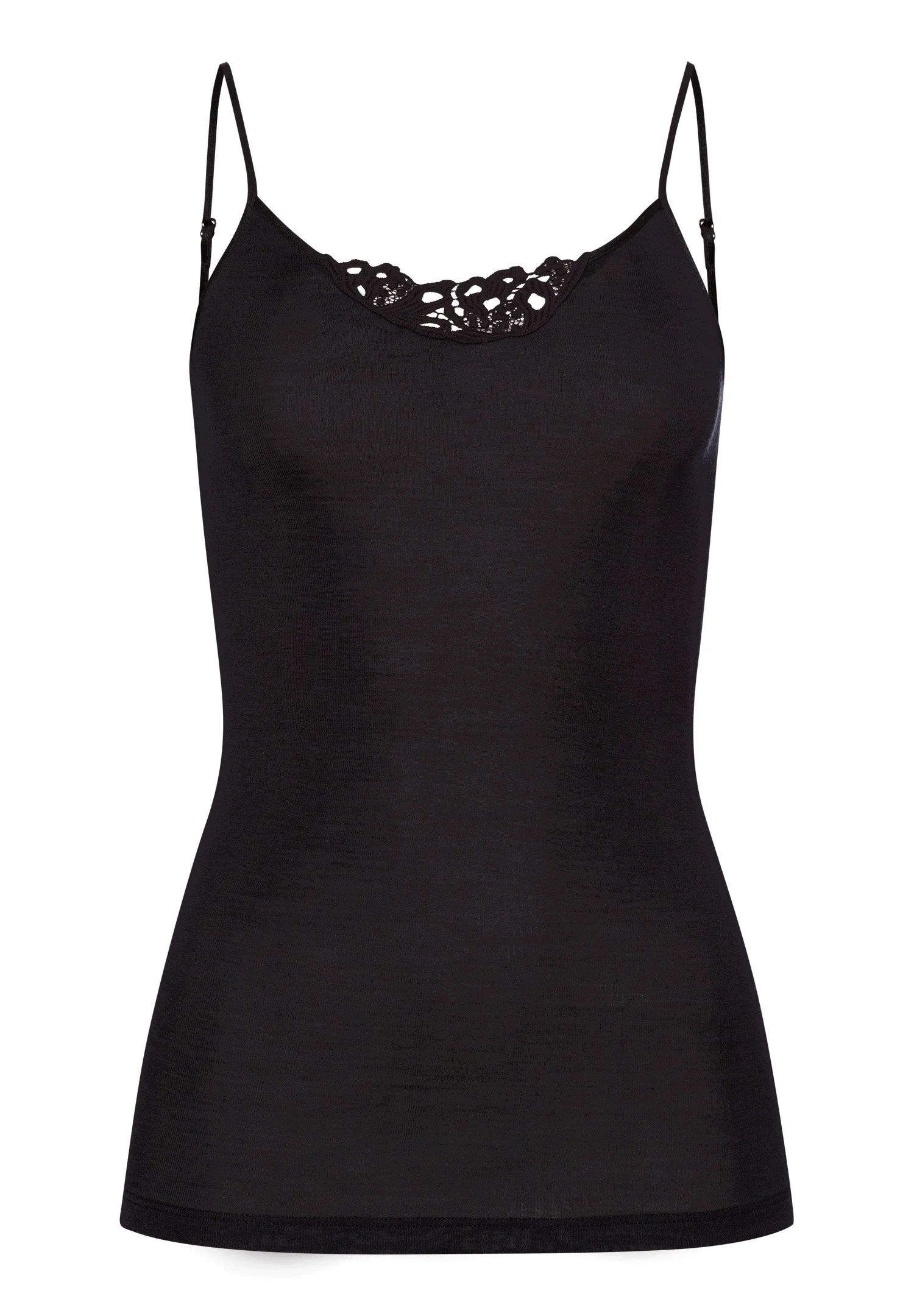 Woolen Silk W Wool and Silk Embroidered Camisole - 1