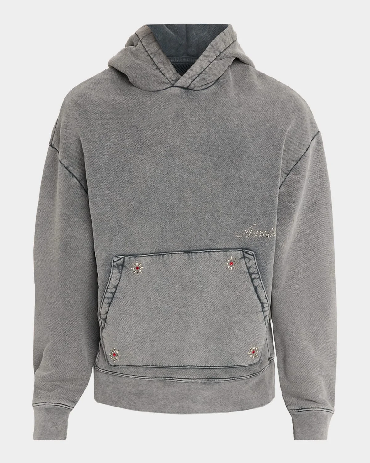 Men & apos;s Studded Cotton Hoodie - 1