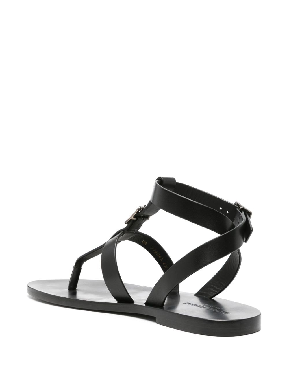 buckled leather sandals - 3