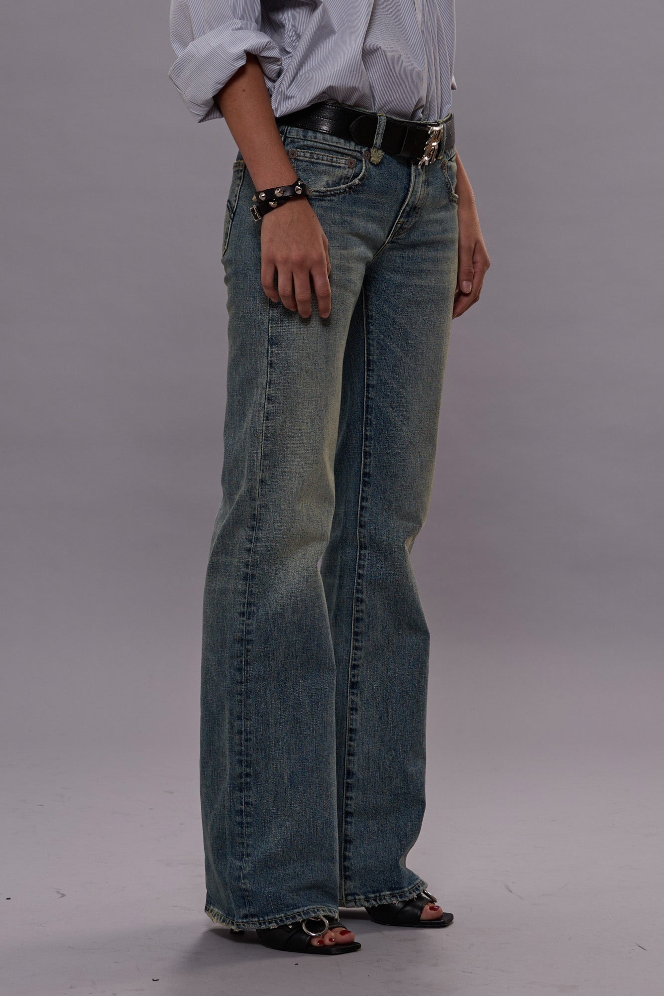 BOY FLARE JEAN - MERTON BLUE STRETCH -R13 - 3