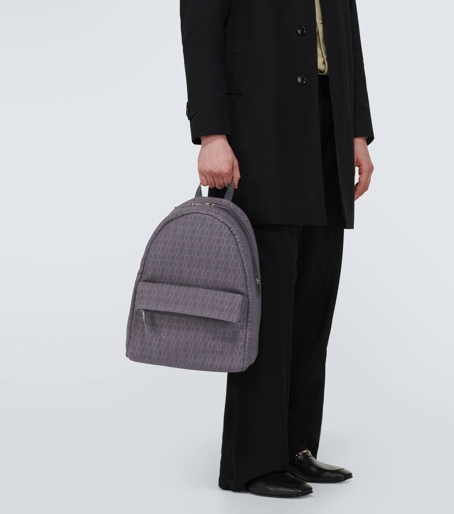 Zip N Flap logo jacquard backpack - 2