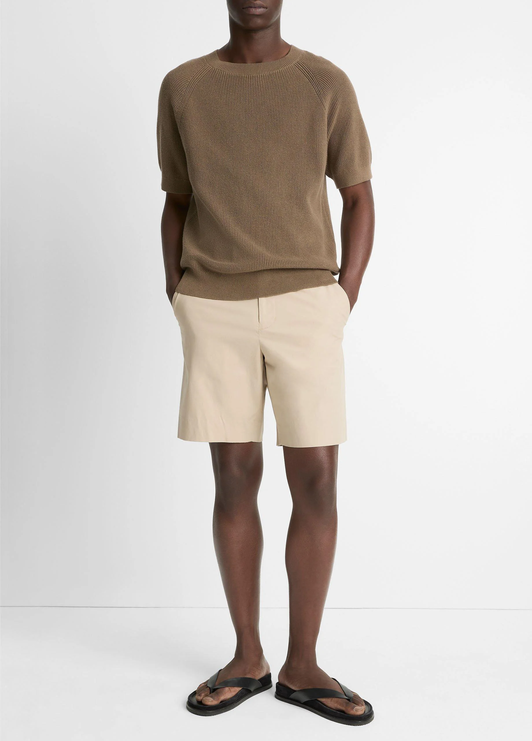 Italian Cotton Extended-Tab Short - 1