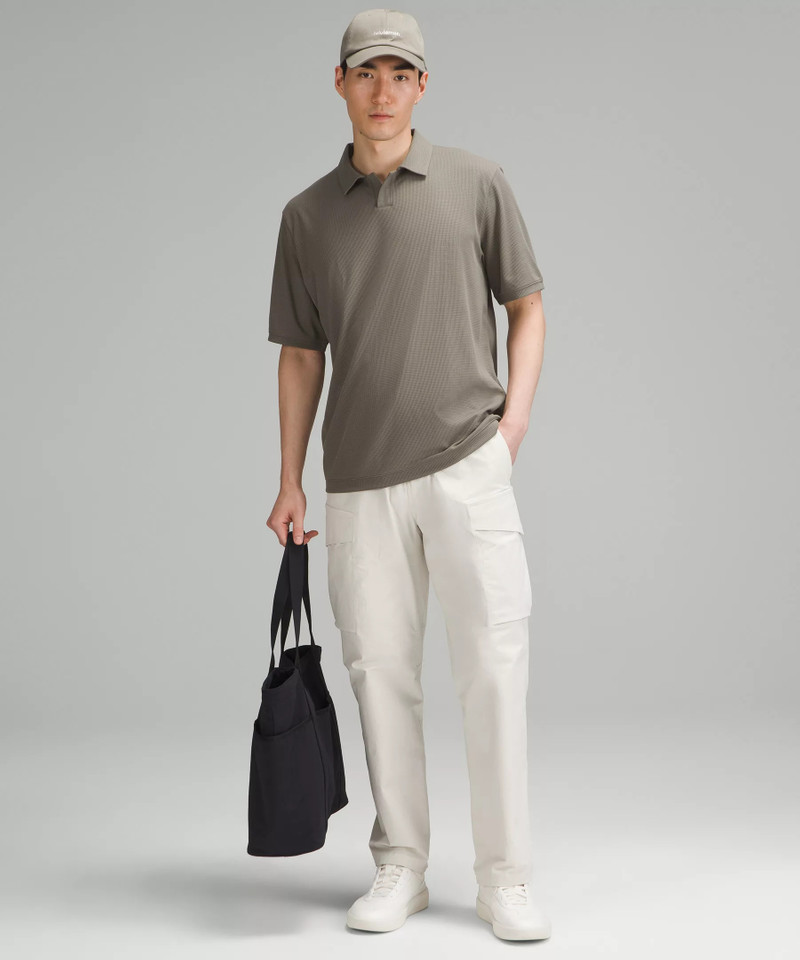 lululemon Textured Mesh Short-Sleeve Polo Shirt outlook