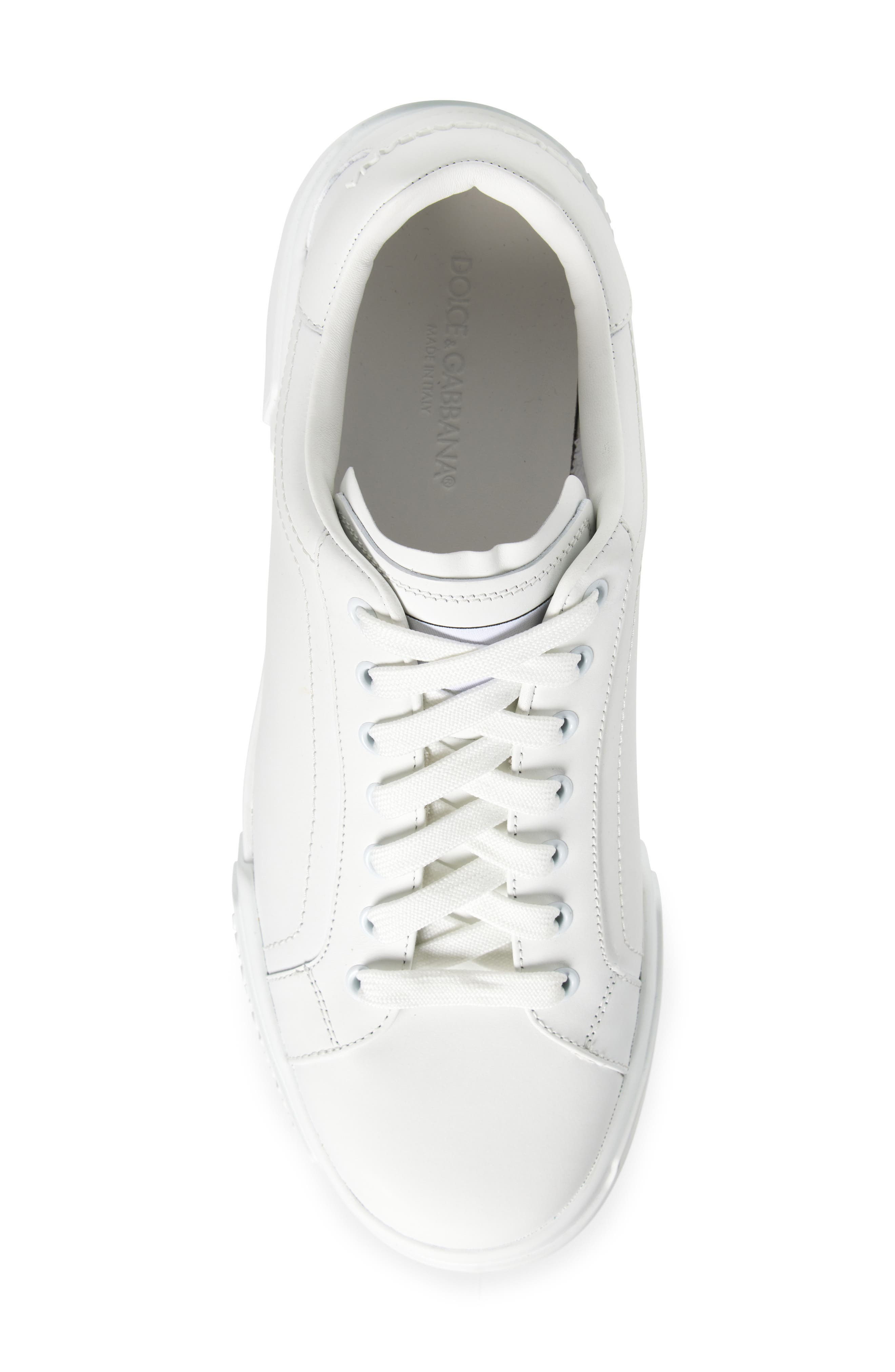 Dolce&Gabbana Nappato Sneaker in 80002 Bianco Ottico at Nordstrom - 5