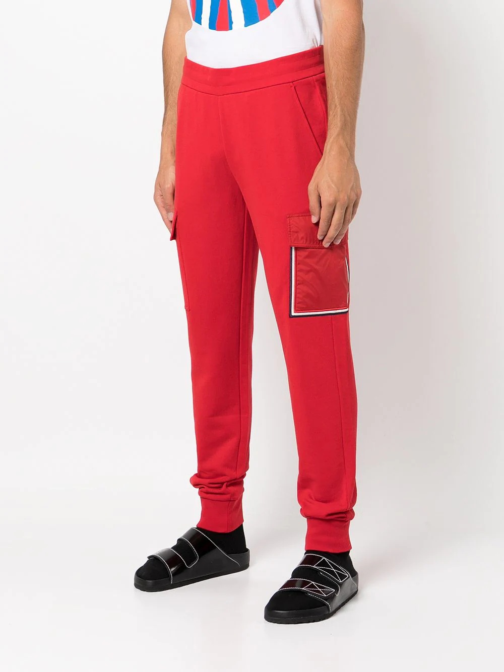 tapered-leg cargo trousers - 3