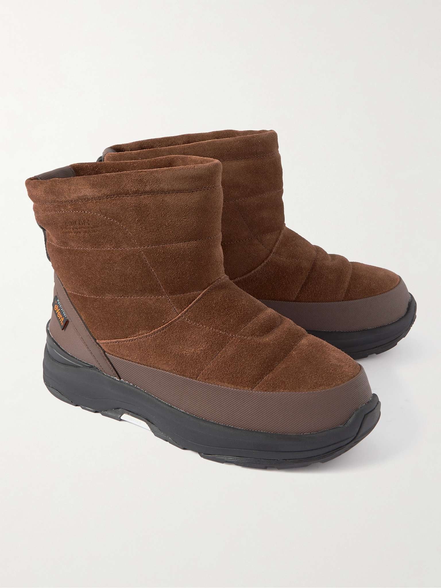 Bower-Sev Rubber-Trimmed Quilted Suede Boots - 4