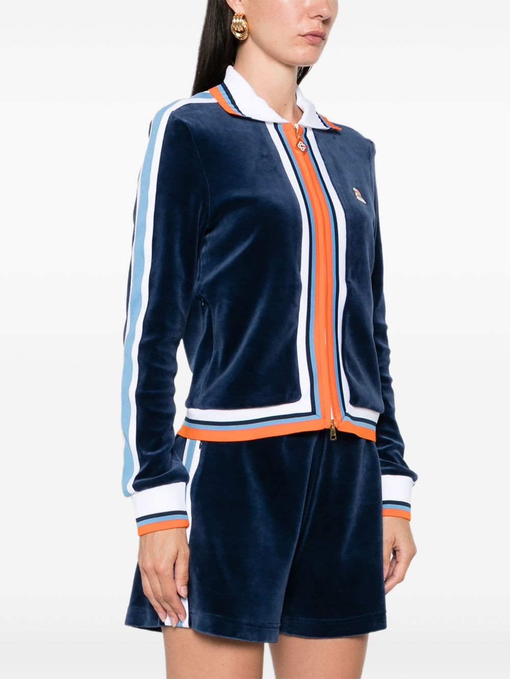 Montagne striped velvet jacket - 3