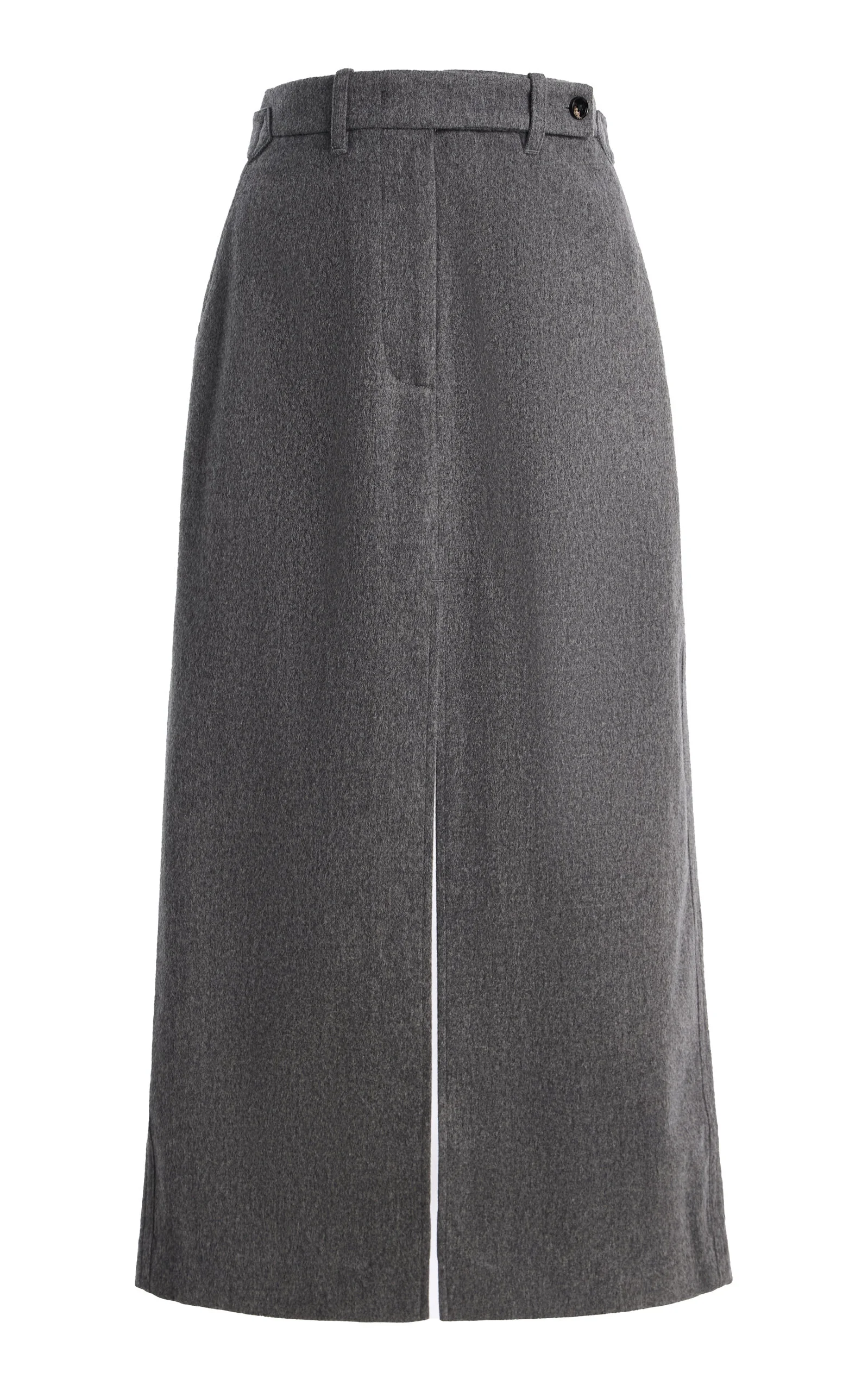 Tailored Wool Cashmere Pencil Skirt - 1