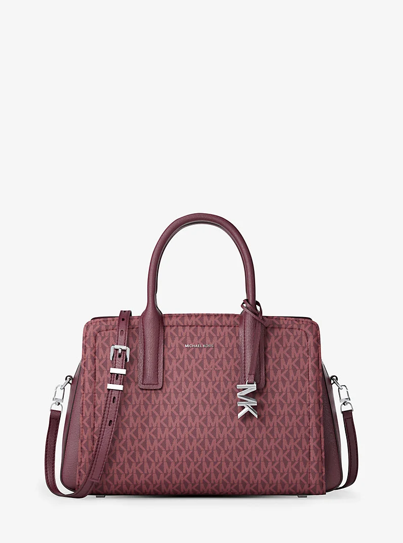 Laila Medium Signature Logo Satchel - 1